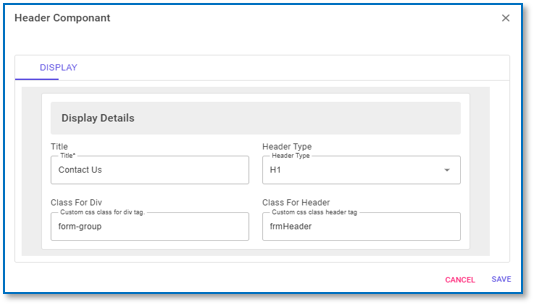 Config-Form-Heading