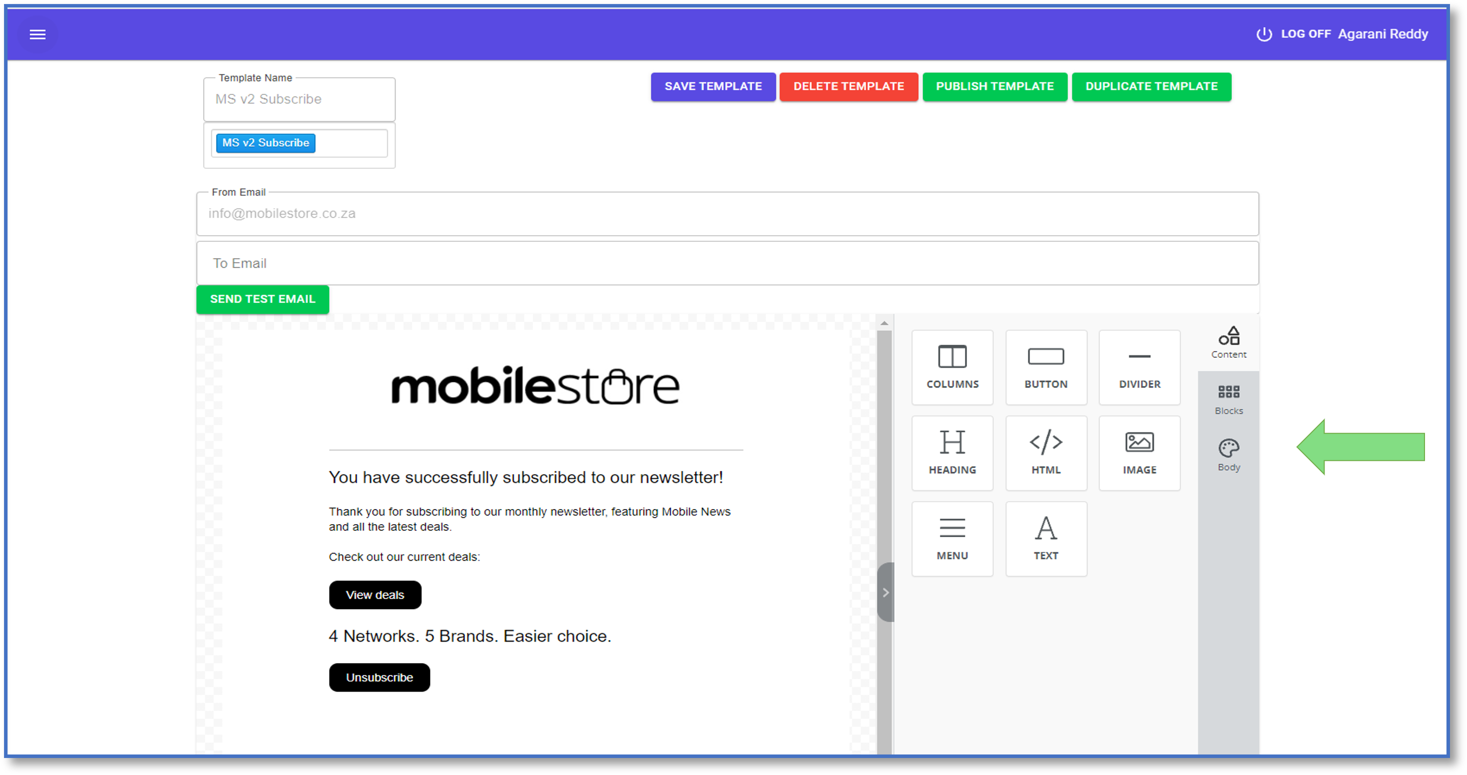 EmailMobileStore