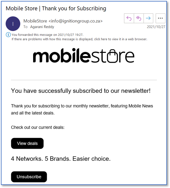 EmailMobileStore